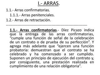I.- ARRAS .