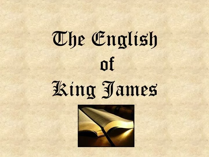 the english of king james
