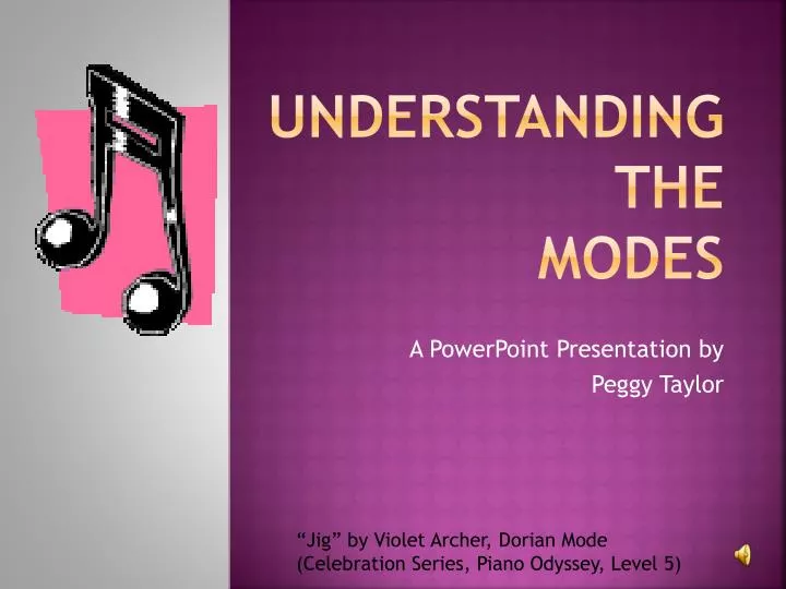 understanding the modes