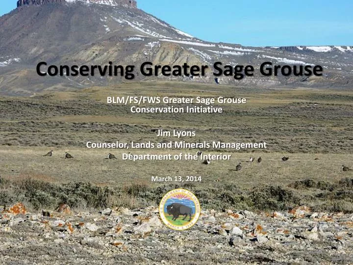 conserving greater sage grouse