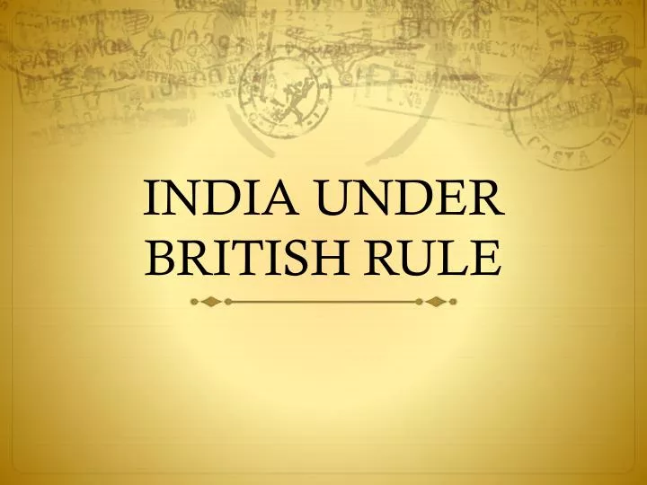 india under british rule