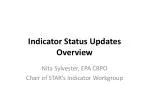 Indicator Status Updates Overview - slide 1