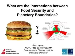 What are the interactions between Food Security and Planetary Boundaries?