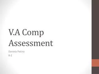 v a comp assessment