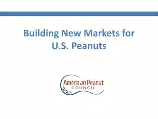 Building New Markets for U.S. Peanuts