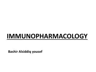 IMMUNOPHARMACOLOGY