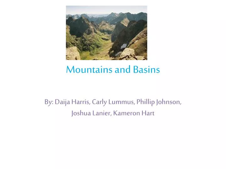 mountains and basins