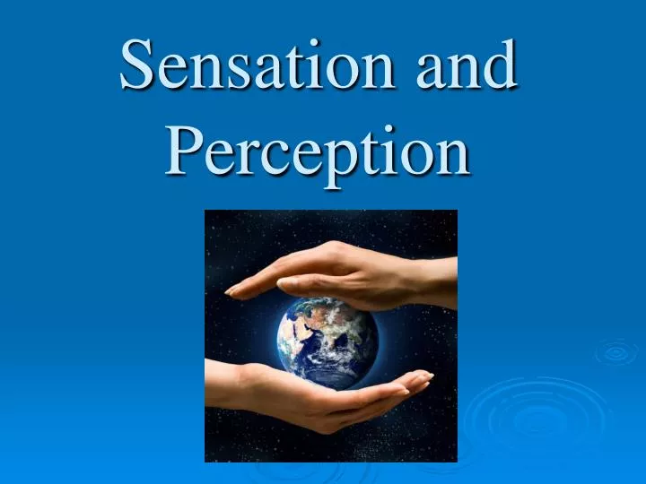 sensation and perception