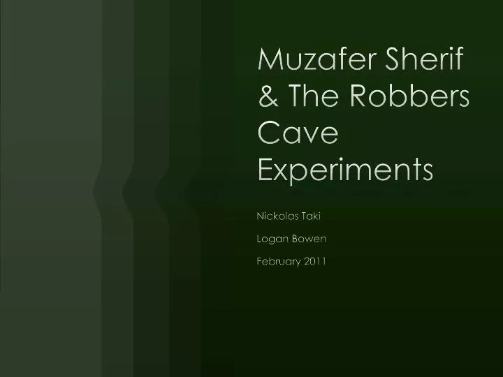 muzafer sherif the robbers cave experiments