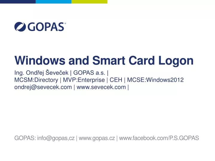 windows and smart card logon