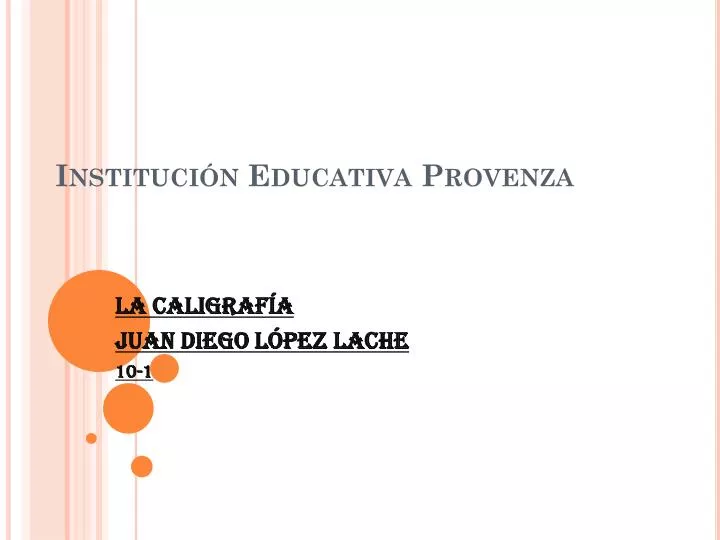 instituci n educativa provenza