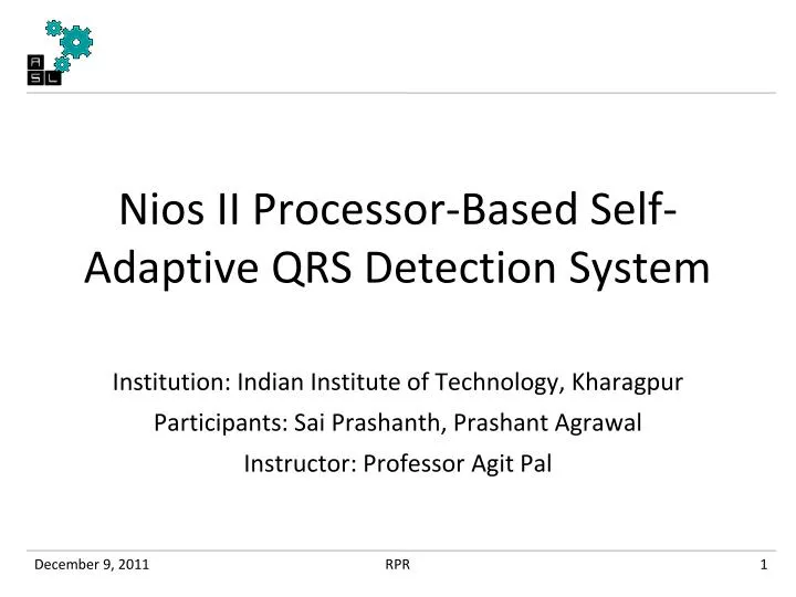 nios ii processor based self adaptive qrs detection system