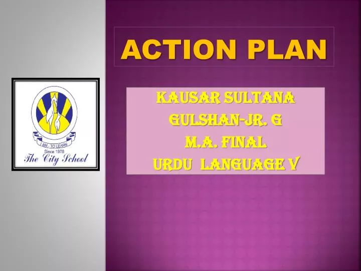 action plan