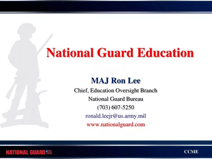 national guard education