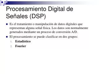 procesamiento digital de se ales dsp