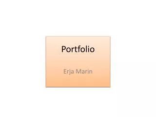 portfolio