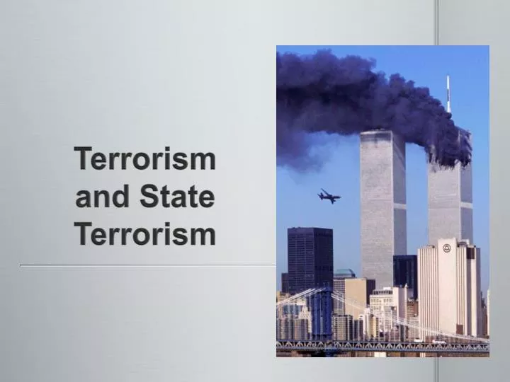 terrorism and state terrorism
