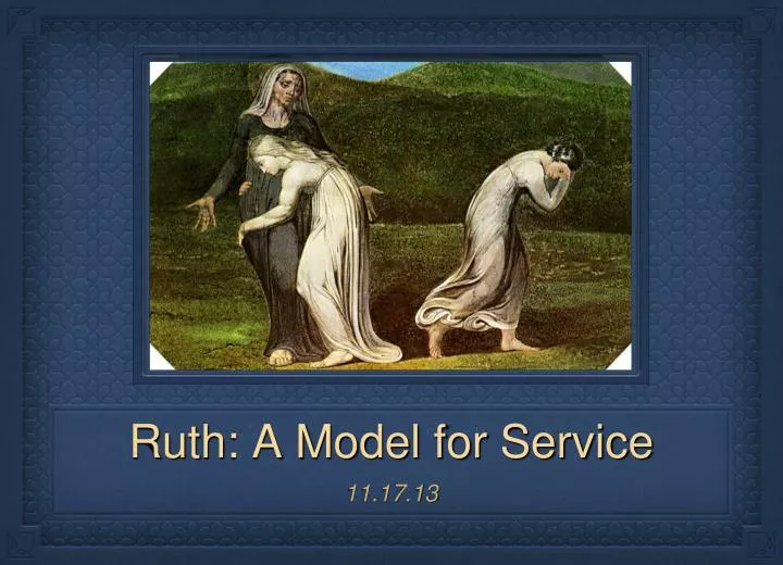 ruth a model for service