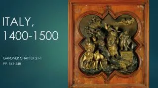 ITALY, 1400-1500