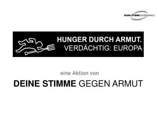 deine stimme gegen armut