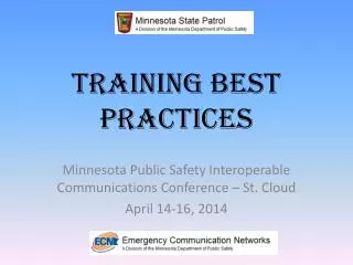 TRAINING BEST PRACTICES