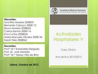 actividades hospitalares v