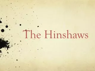 The Hinshaws