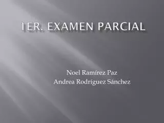 1er examen parcial
