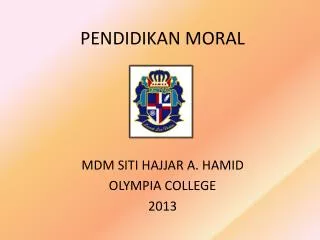 pendidikan moral