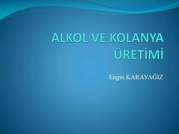 alkol ve kolanya ret m