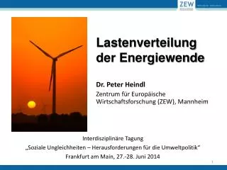 lastenverteilung der energiewende