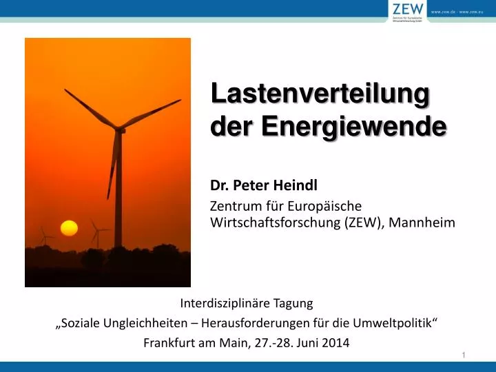 lastenverteilung der energiewende