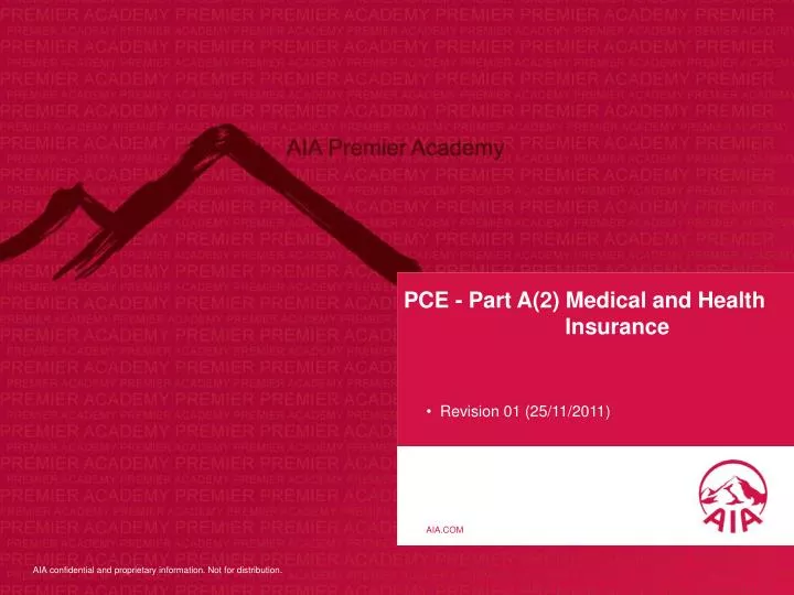 pce part a 2 medical and health insurance