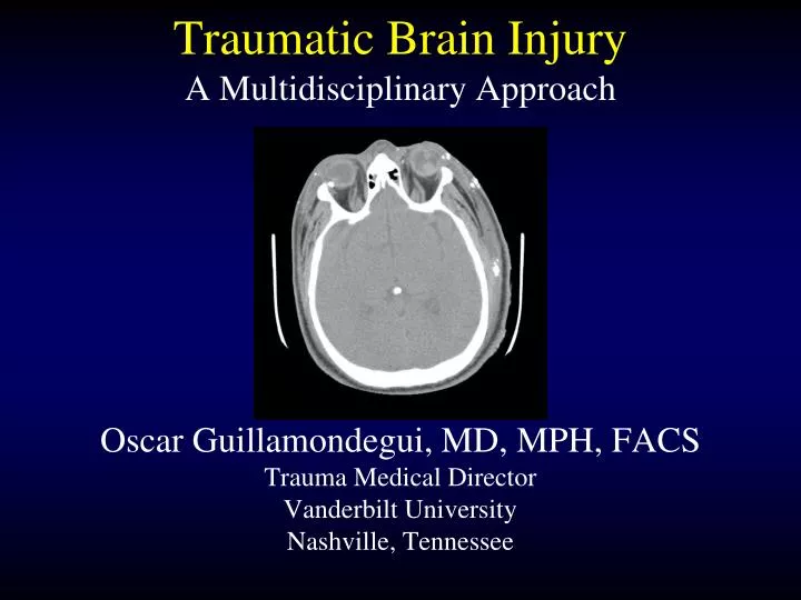 traumatic brain injury a multidisciplinary approach