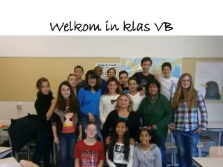welkom in klas vb