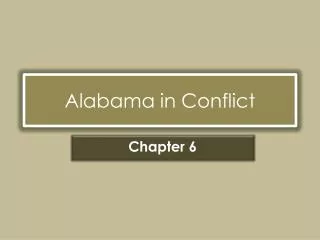 Alabama in Conflict