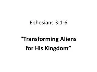 Ephesians 3:1-6