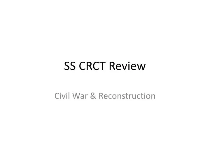 ss crct review