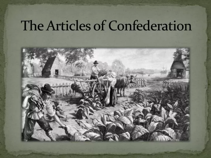 the articles of confederation