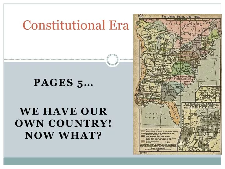 constitutional era