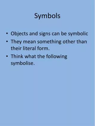 Symbols