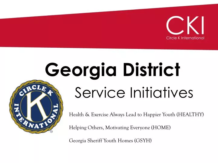 georgia district service initiatives