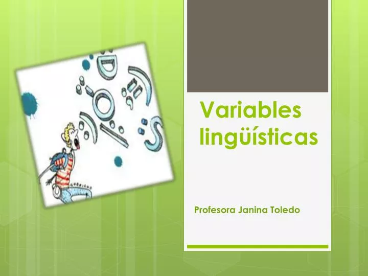 PPT - Variables Lingüísticas PowerPoint Presentation, Free Download ...