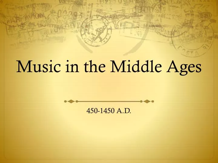 music in the middle ages
