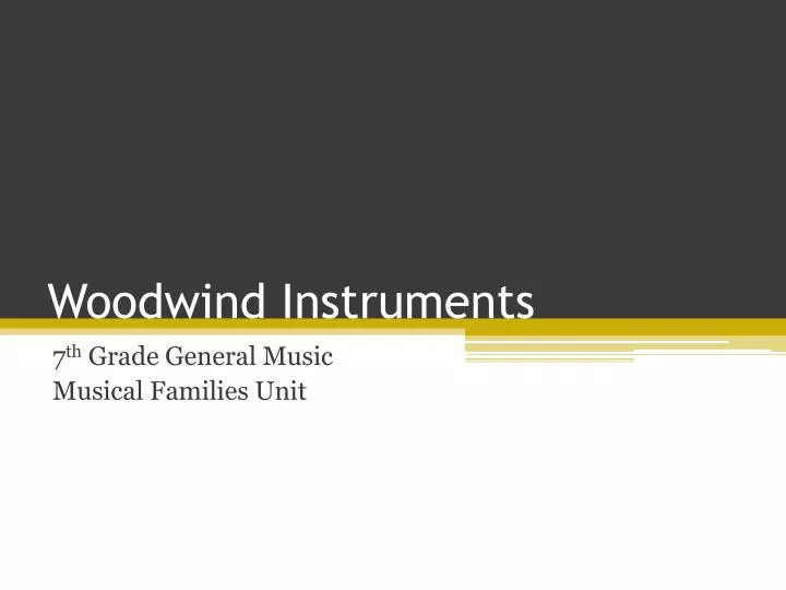 woodwind instruments