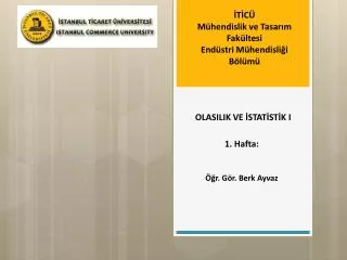 olasilik ve stat st k i