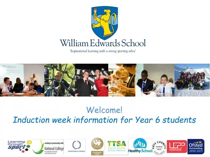 welcome induction week information for year 6 students