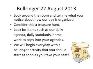 Bellringer 22 August 2013