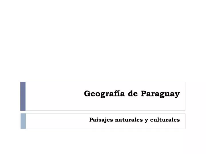 geograf a de paraguay