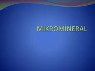 mikromineral